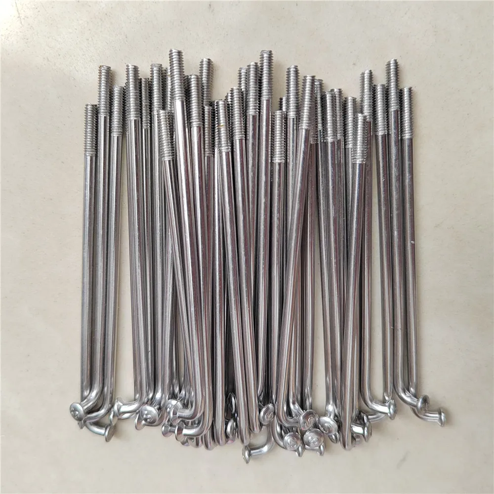 Bicycle Spokes Nipples 40PCS/Lot 13G 2.2mm 60-150mm Stainless Steel