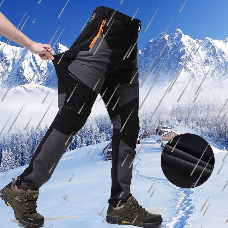 

Autumn New Outdoor Elastic Men Walking Pants Windproof Waterproof Breathe Long Pant Quick-Drying Fish Pants Mountaineering Pants