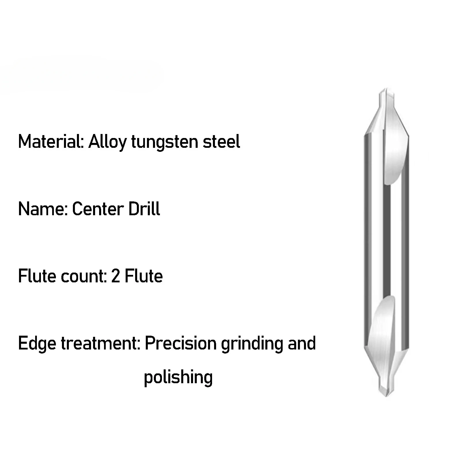 

HRC55° 1/1.5/2/2.5/3/4/5/6mm 1/3pcs Carbide Center Drill Metal Processing Aluminum Tools Kit Set Cemented Spot Double-head