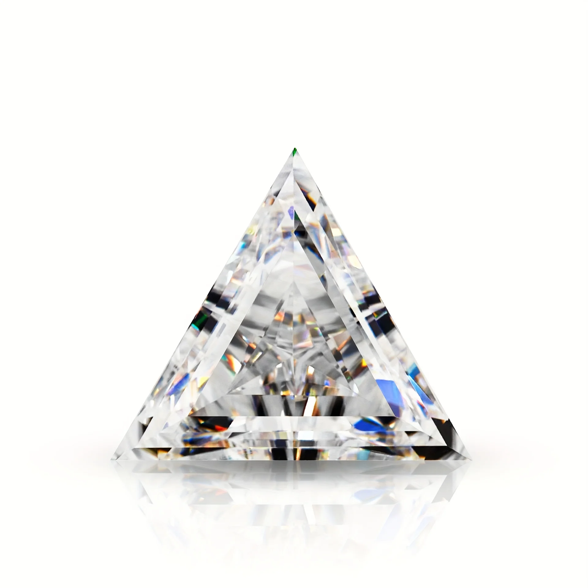 

D White Triangle Shape 3EX Cut 1CT-4CT GRA Moissanite Loose stone jewelry matching certificate engraved code