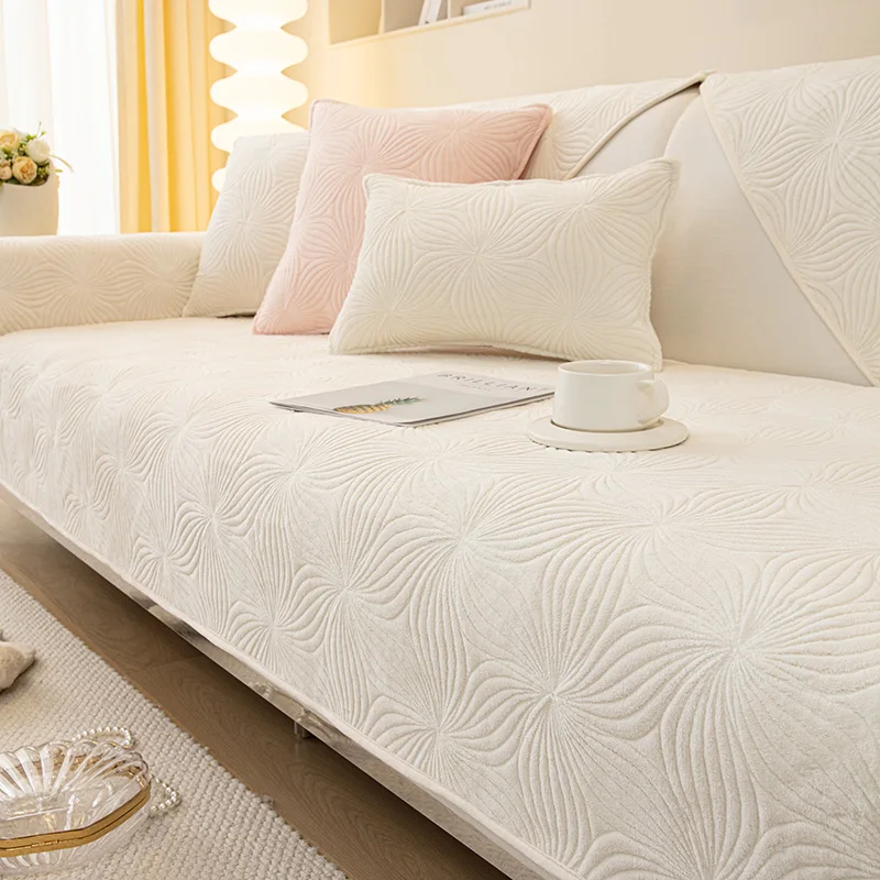 

Thicken Plush Sofa Towel Nordic Universal Sofa Cover Non-Slip Combination Couch Covers Sofa Towel for Living Room Home Decor