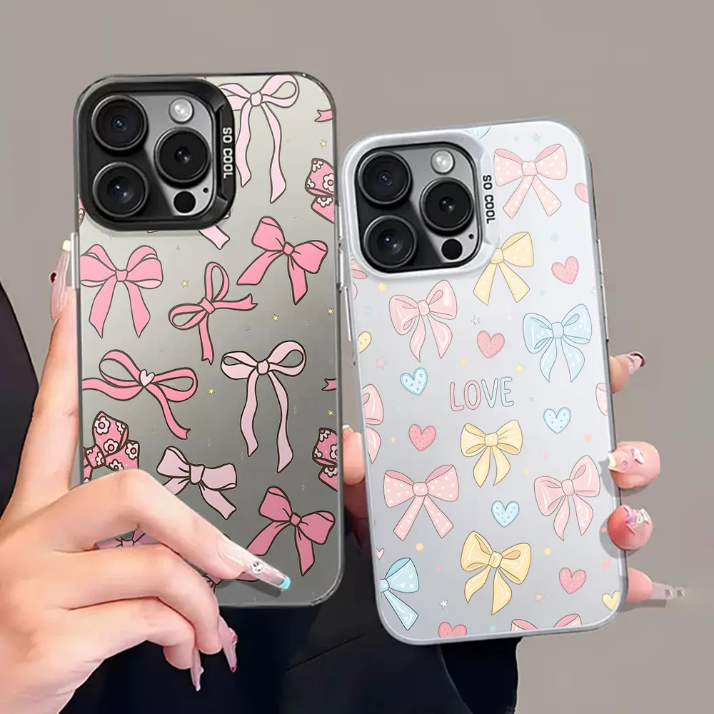 Vibrant Bow Matte IMD Phone Case - Colorful Hard Back Cover