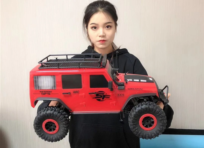 Weili Wrangler 1:10 Super Large Remote Control Monster Truc High-Speed Off-Road 4x4 Rc Car 4wd Professional Climbing Car Toy Car 5
