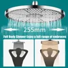 10inch Big Panel Rainfall Shower Head,High Pressure Shower Head,Water Saving,Top Rain Shower Faucet Bathroom Accessories 2
