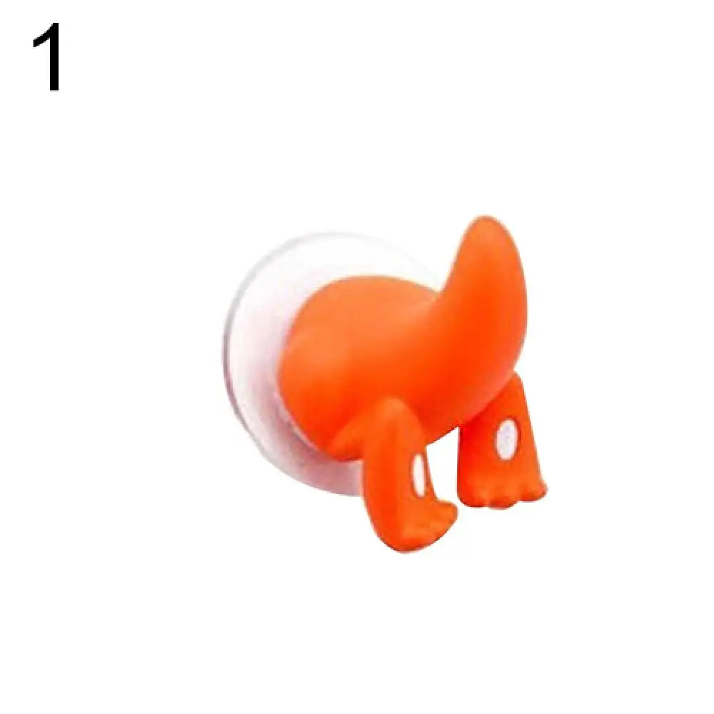 Hook Cartoon Animal Tail Sucker Suction Baby Bathroom Towel Hanger Holder Keys Hanger 5