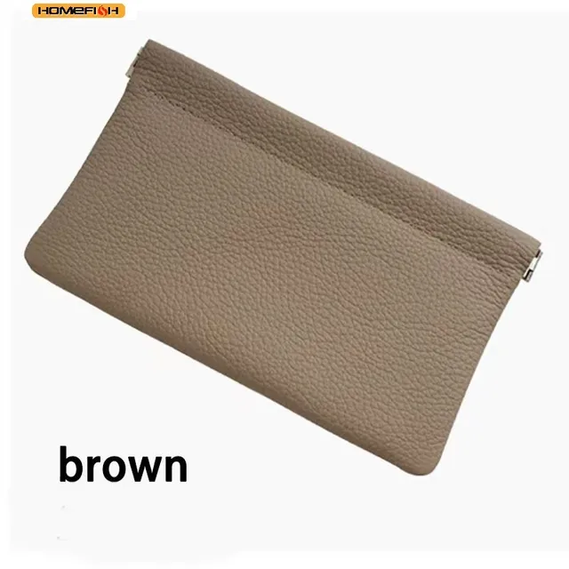 Homefish Storage Bag PU Leather For Long Wallet Passport Driver's License Document Holder Data Cable Cosmetic Bag for Women Men