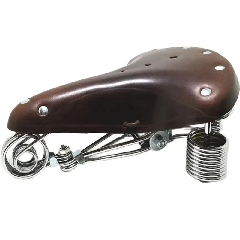 Confort Selle de Vélo Style Rétro Rivet Cyclisme Route Siège