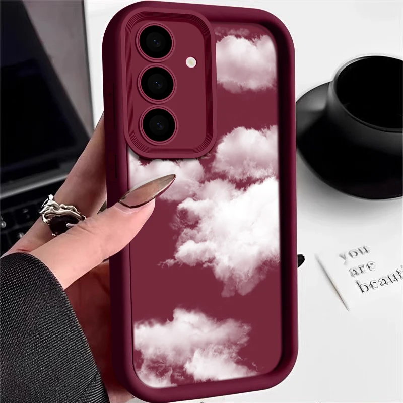 Elegant White Cloud Design Phone Case - Ultra Protection and Style