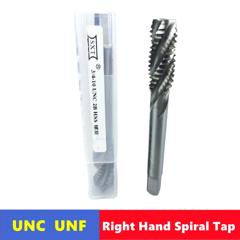 HSS 아메리칸 나선형 그루브 기계 탭, UNC/UNF, 스테인레스 스틸 내부..