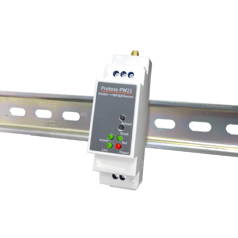 

DIN-Rail Modbus RS485 SERIAL port TO Ethernet/WiFI Converter bidirectional transparent transmission between RS485 and RJ45