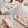 Stripe Jacquard Cushion Cover Velvet Solid Sofa Seat Cover for Living Room L-Shaped Corner Sofa Backrest Sofa Protector 3