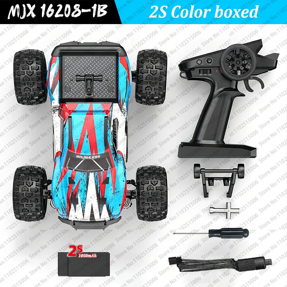 Telecomando per auto RC MJX Hyper Go 16208 16209 16214209 14210 Parti originali di pneumatici Pneumatici fuoristrada aggiornati in gomma  26