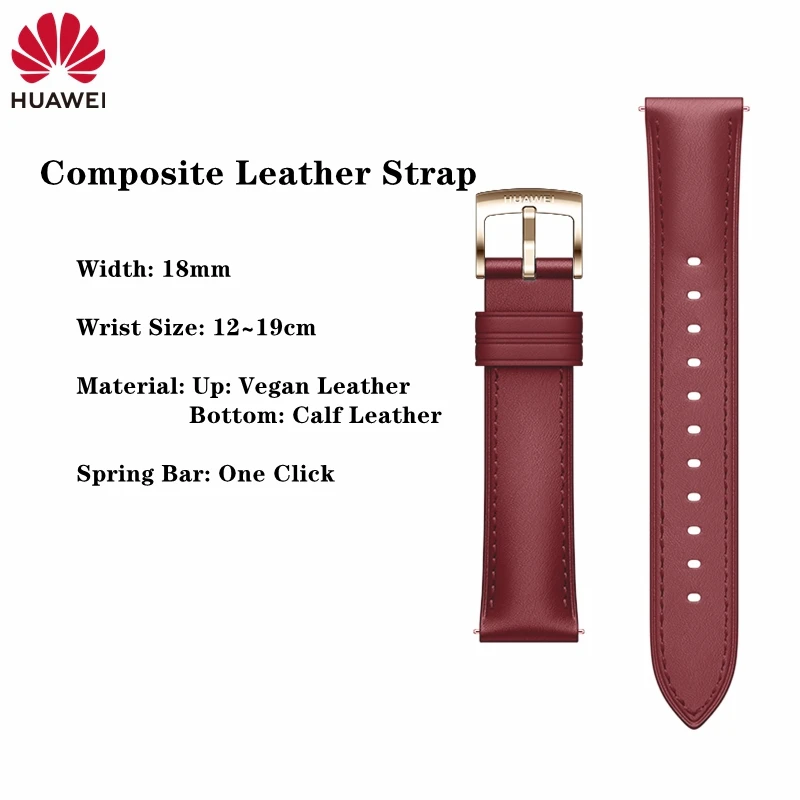 Huawei GT5 Pro 42mm Leather Watch Band - Premium Nylon & Vegan Leather Composite Strap