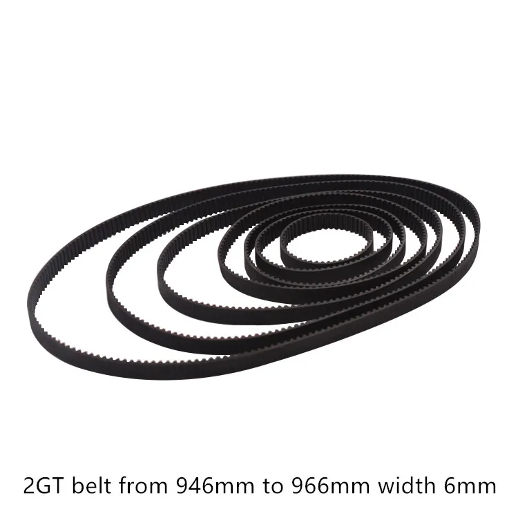 2GT/GT2 Rubber Timing Belt Length 98-1524mm Closed-Loop Belt for 3D Printer CNC 