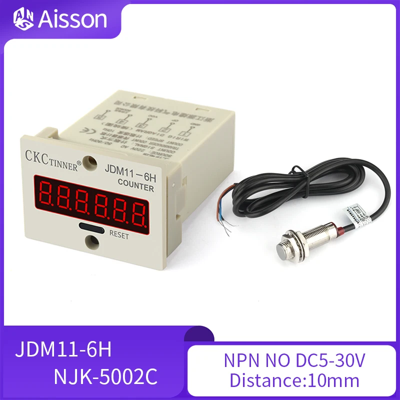 JDM11 6H 6 Digit Elektronische Digitale Z hler Anzeige Halle Sensor 