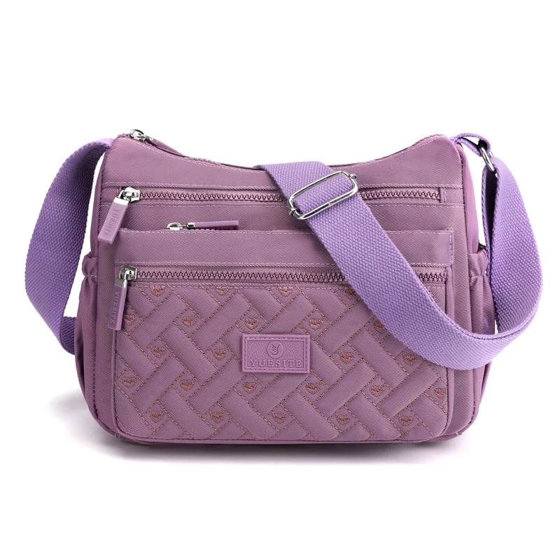 Ladies' Shoulder Bag - Adjustable Shoulder Strap, Zipper Closure, Available in Multiple Colors, Casual Travel Bag, Mommy Bag
