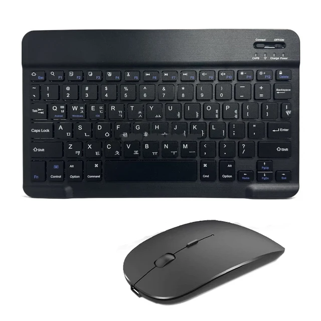 Spanish French Bluetooth Wireless Keyboard Azerty Russian Korean For iPad Mac PC Tablet Cell Phone Laptop And Mouse Mini With N 12