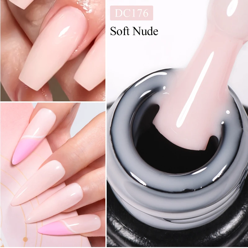Mtssii 7ml Milky White Quick Extension Gel Nail Polish Nude Construct Hard Gel Semi Permanent Acrylic Extension Nail Art Varnish 6