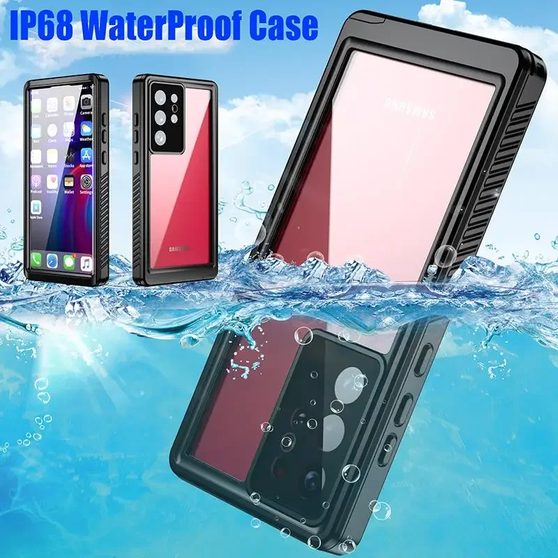 

IP68 Waterproof Case For Samsung Galaxy S22 S23 S21 Ultra FE S20 Plus S9 S10 S8 Note 20 Ultra Note10 A51 Diving Swim Cover