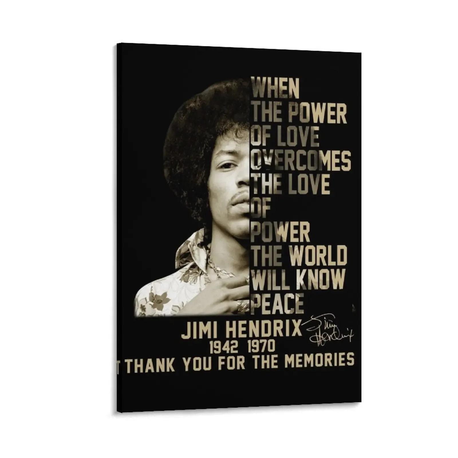 

When The Power of Love Overcomes The Love of Power The Canvas Painting bedrooms decor decorative wall poster ornaments for home