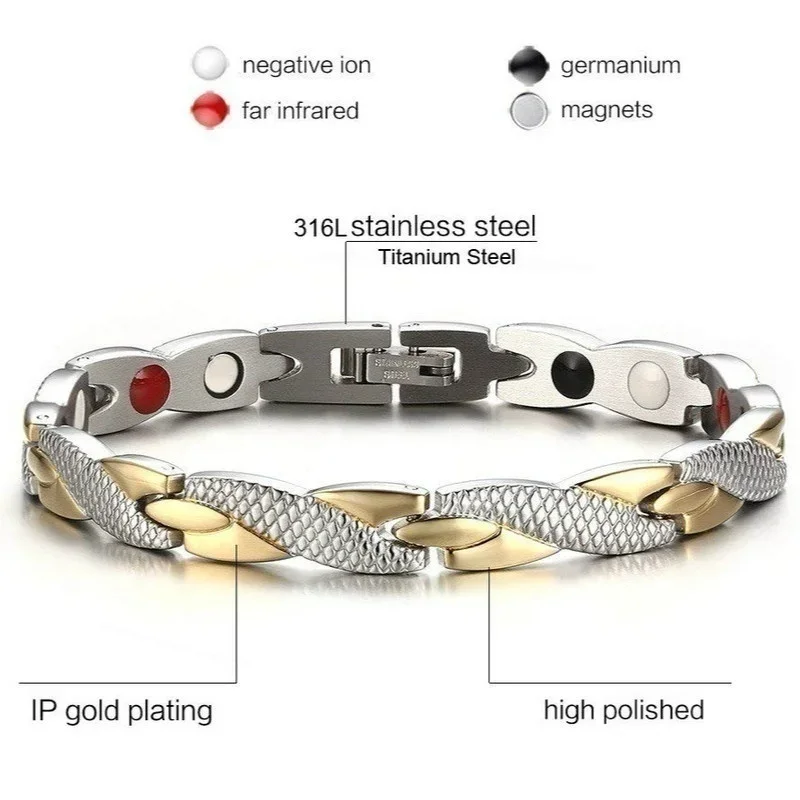 24 Styles Weight Loss Dragon Energy Magnets Jewelry Slimming Bangle Bracelets Twisted Magnetic Power Therapy Bracelet Healthcare magnetic bracelet