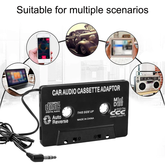Auto Kassetten band Adapter Kassette MP3-Player Konverter für iPod für  iPhone MP3-Aux-Kabel CD-Player 3,5mm Klinkenst ecker - AliExpress