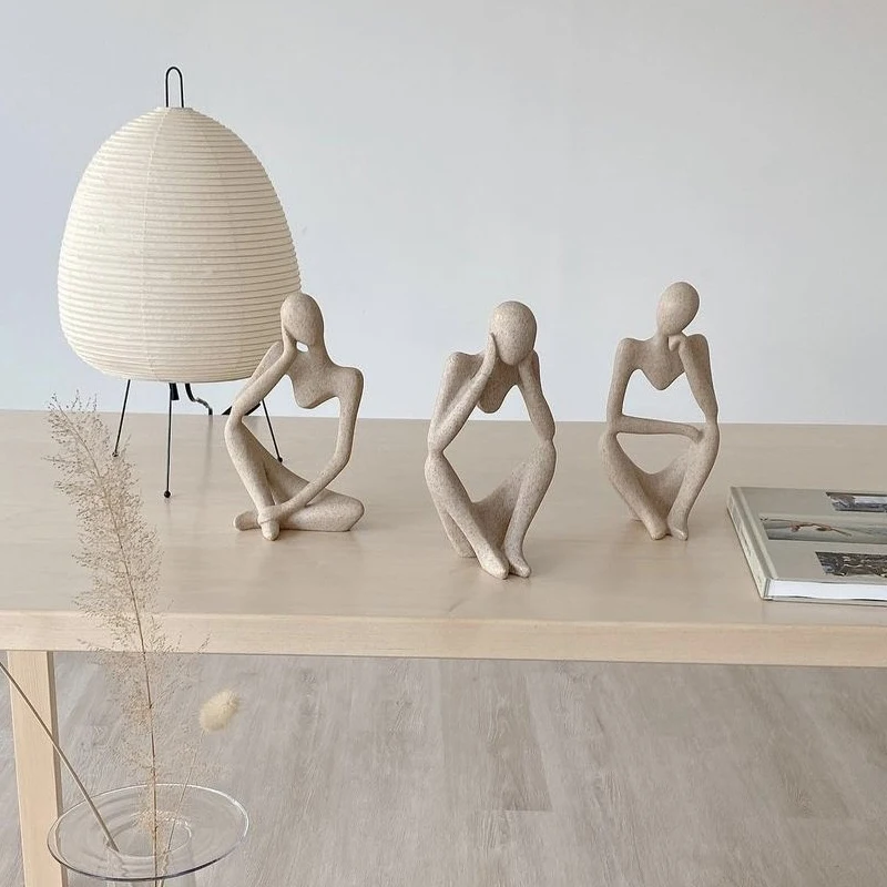 Scandinavian Abstract Art Figures Decorative Ornament Light Luxury Decorations Foyer Living Room Bedroom Desktop Decorations - Image 4