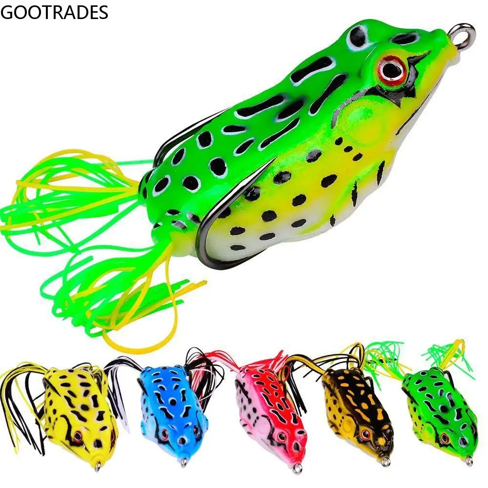 

1 PC Frog Type Topwater Lure SiliconeDouble Propeller Soft Bait 13g Multicolor Artificial Wobbler