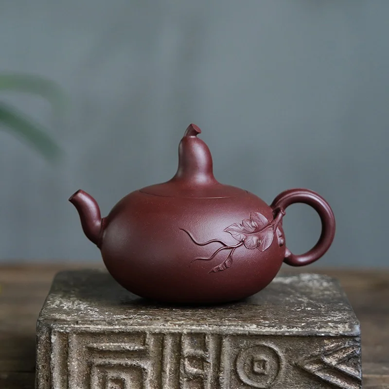 

Teacher Xu, National Senior Engineer, Handmade Fu Lu Life Pot Famous Purple Clay Yixing Purple Clay Teapot Kung Fu Tea Set