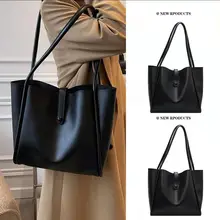  Large Capacity Large bag women's Bag 2022 New Trendy spring And Autumn Texture Single Shoulder Bag Senior Tote Bag 