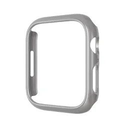 Premium Protective Case Bumper for Smartwatch - Durable Watch Cover and Protector (Silver)