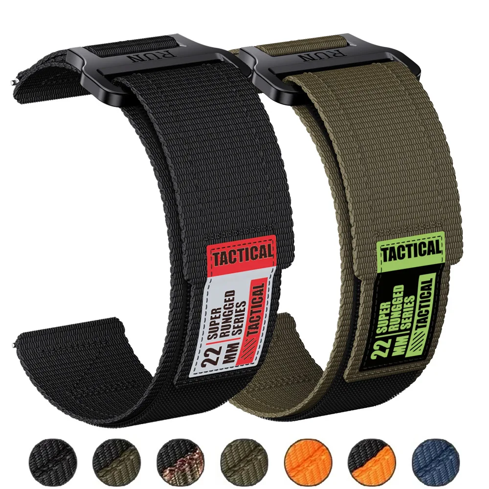 Nylon Loop Strap, 20mm/22mm, Replaceable Smartwatch Band