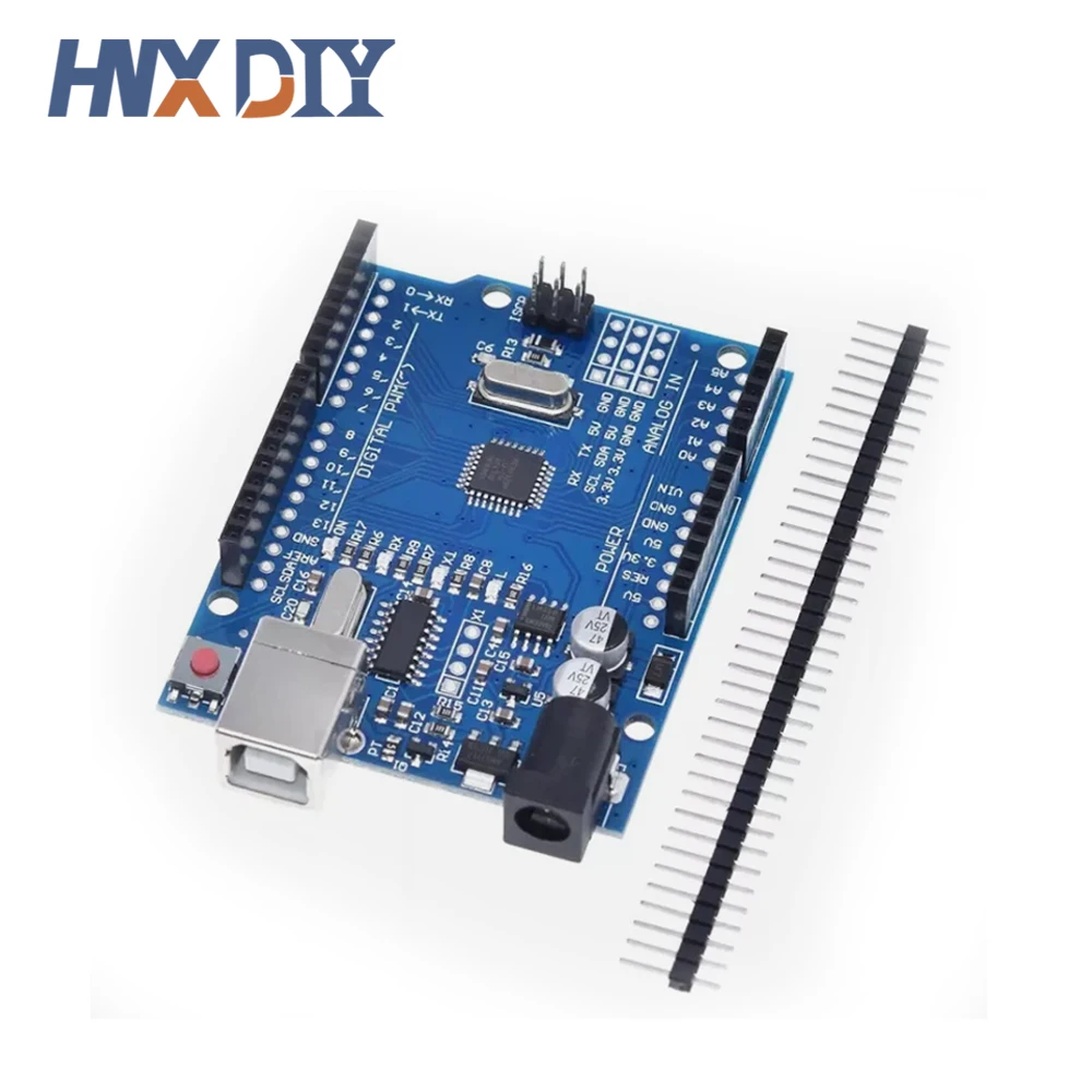 Puce UNO R3 CH340G MEGA328P UNO R3 avec câble USB ATMEGA328P-AU carte de développement 16Mhz pour Arduino