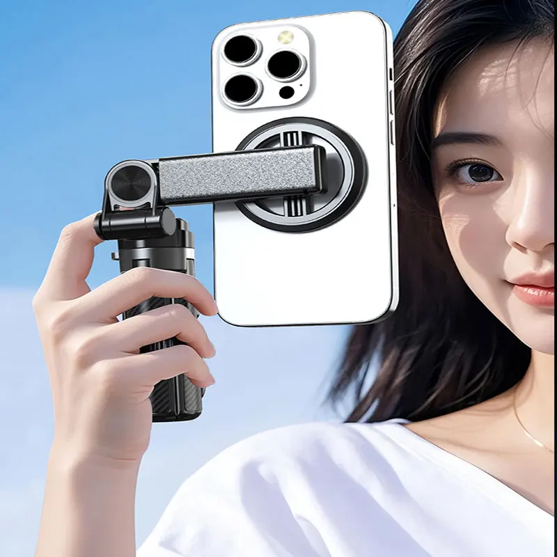 새로운 업그레이드 슈퍼 강한 자기 힘 여행 전화 홀더 블루투스 촬영 사진 등산 레저 삼각형 Bracke