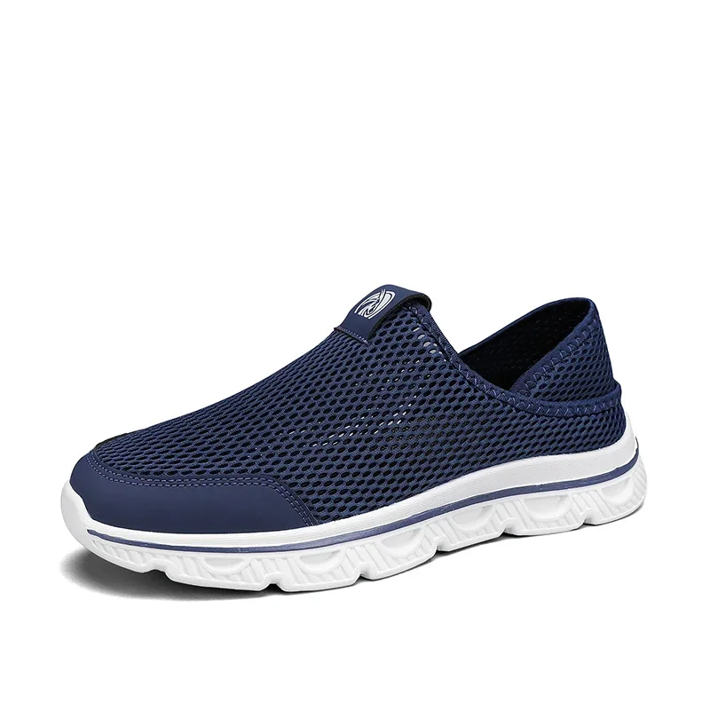 

2024 Lightweight Men Casual Shoes Breathable Slip on Male Casual Sneakers Anti-slip Men's Flats Outdoor Walking Shoes