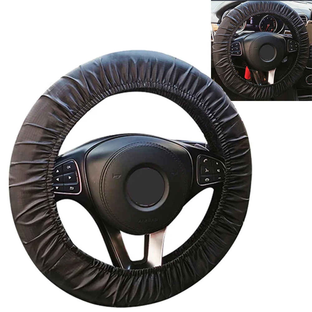 

Car Universal Oxford Cloth Steering Wheel Cover Dustproof Elastic Glove Cover Decoration DIY Car Accessories Tools