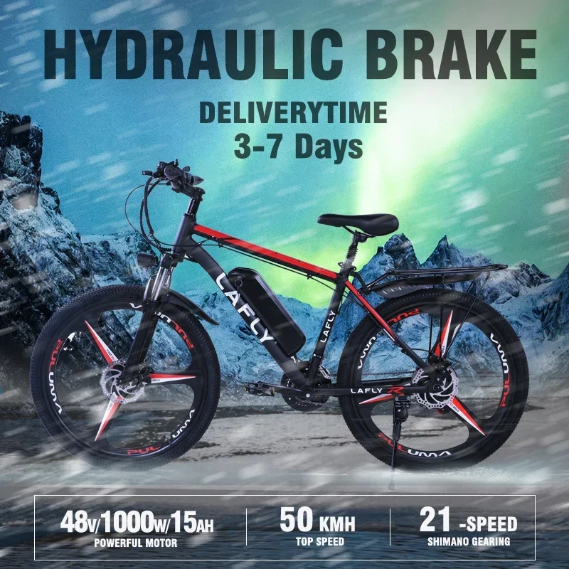 Lafly E-bike 電動自転車 1000W 48V 15ah