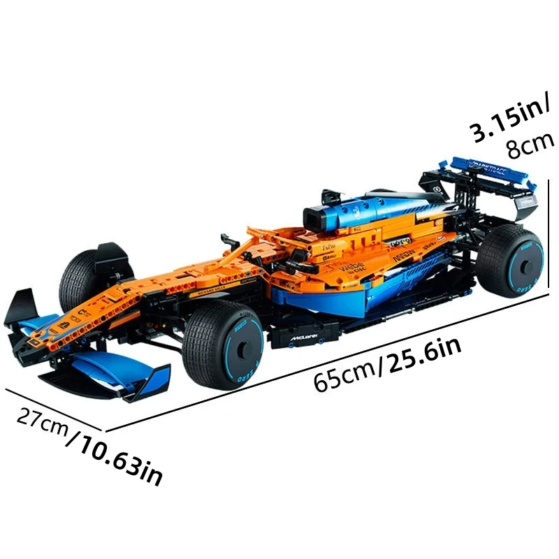 1431pcs Technical Formula 1 Racing Car Building Blocks Model Expert Speed Sports Vehicle Model Assembly Bricks Toys Kids Gifts 6