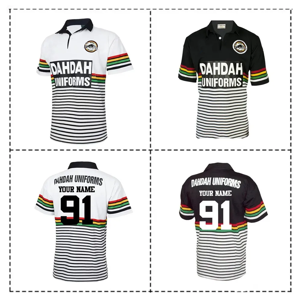 1991 Penrith Panthers Home / Away Retro Jersey Rugby Jersey-Mens Size:S-5XL（Print Name Number）Top Quality