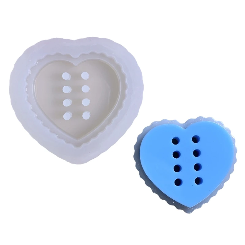 Voyyphixa - Juego De 10 Moldes De Resina De Corazón Con