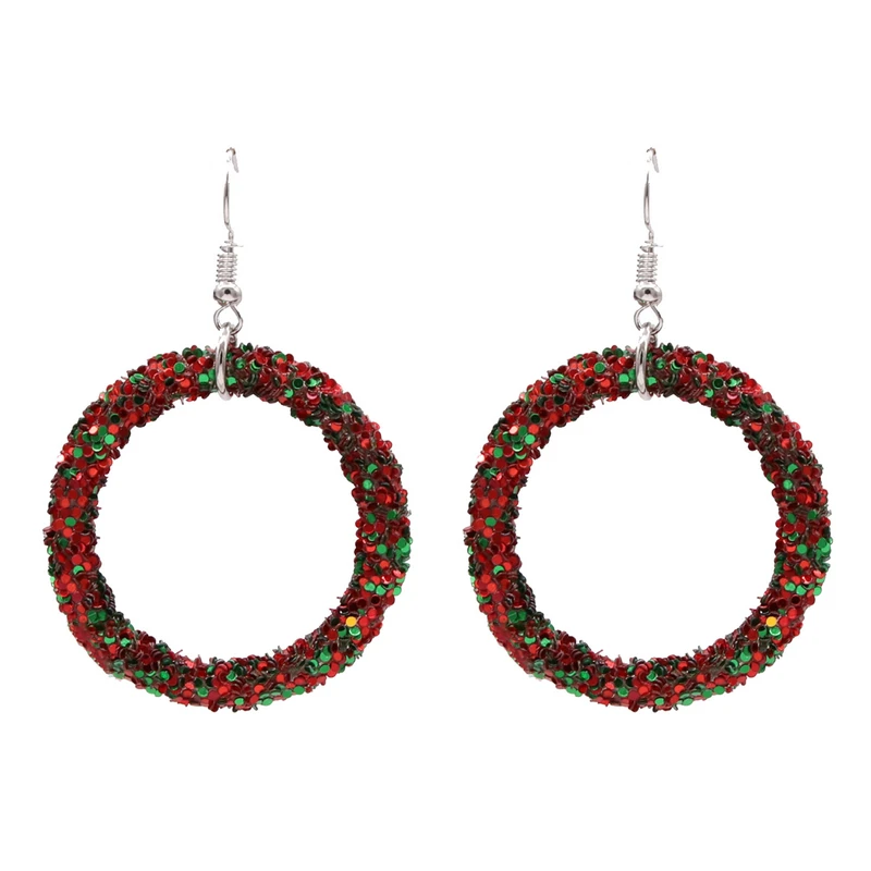 

Oorbellen Sequin Resin Earrings For Women Colorful Earrings Round Pendant Earrings Korean Fashion Jewelry Ornaments Bijoux