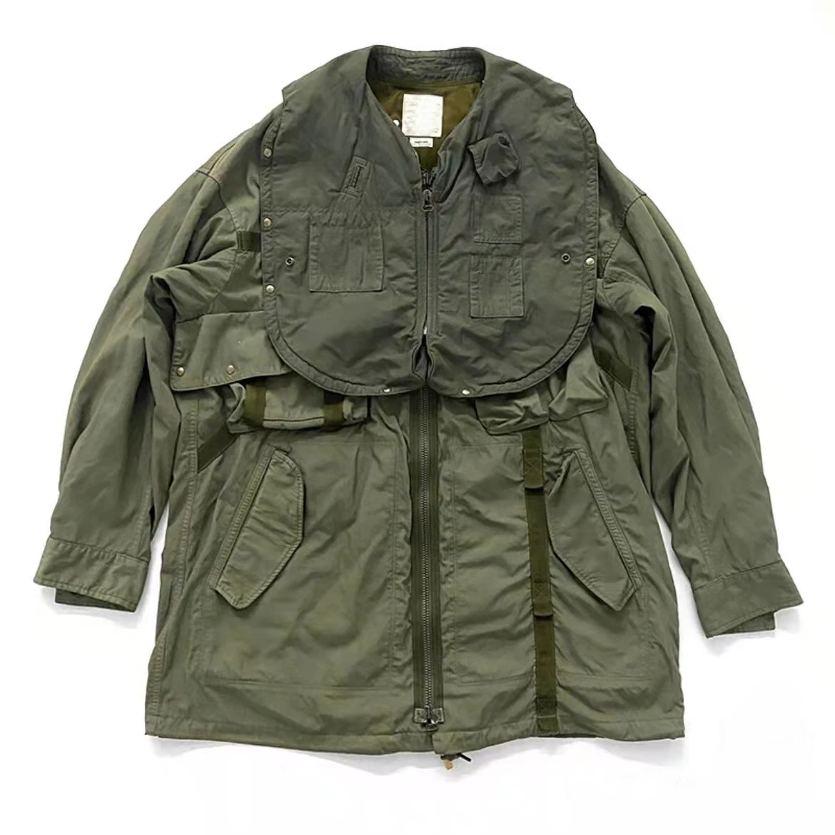 VISVIM 0021 20AW PARATROOPER COAT Washed mud-dyed