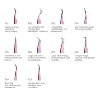 ANNAFRIS Fiber Tip Lash Tweezers Stainless Steel  Eyelash Extension Tweezers Precise fiber Anti-slip Tweezer Makeup Tools 2