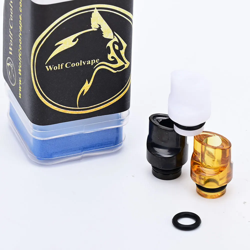 

2PCS Wolfcoolvape 510 mtl Drip Tip Whistle Tip 510 Drip Tip pei pc for BB / Billet / Boro RDA / RTA / RDTA Atomizer