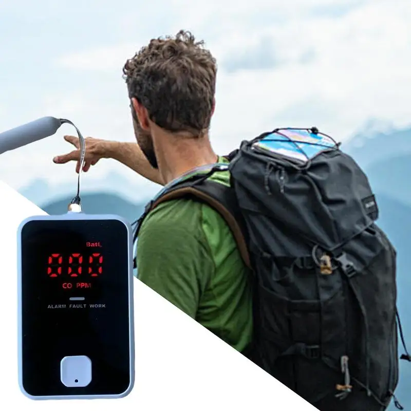 Carbon Monoxide Detectors Portable Co Detector With Intelligent Sound And Light Alarm Enhanced Co Monitor Alarm For Camping
