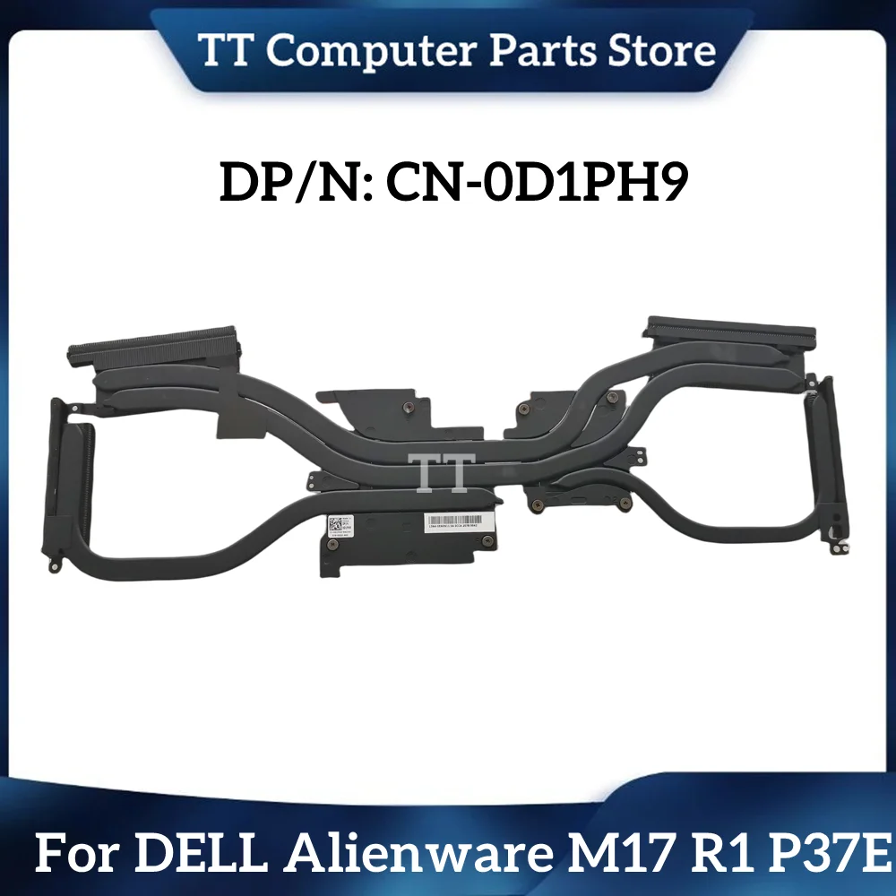 

TT New Original For DELL Alienware M17 R1 P37E Copper Laptop Radiator Heatsink 0D1PH9 D1PH9 Fast Ship