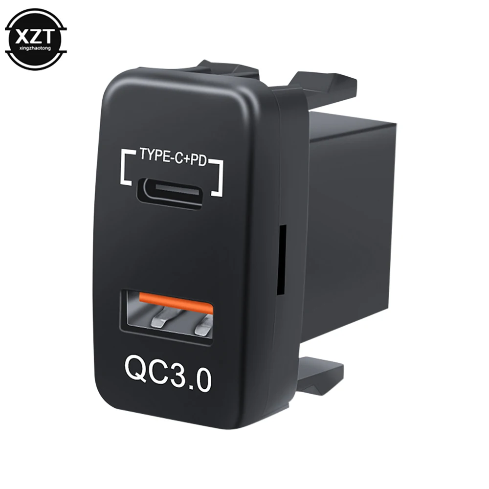 뜨거운 판매 12V-24V 자동차 QC3.0 유형 C PD LED 전압계 콘센트 방수 충전기 어댑터 자동차 해양에 대 한 USB 충전 포트