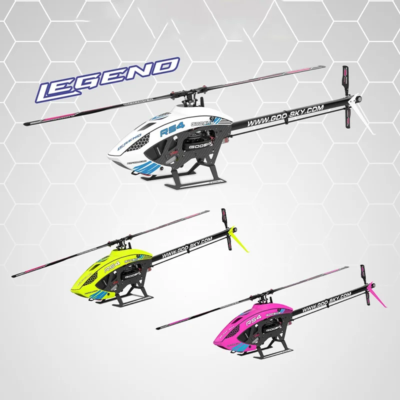 

New Rs43d Stunt Helicopter Brushless Motor Single Propeller Four-channel Remote Control Model Helicopter Fall-resistant Boy Gift