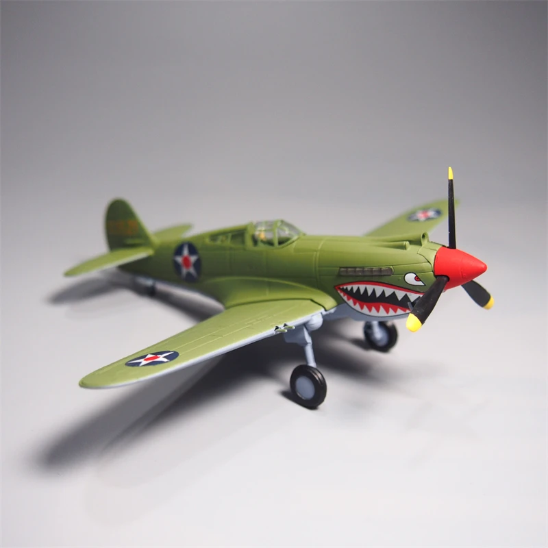 

1:72 Scale World War II P40B Fighter Aircraft Model Diecast Alloy Static Display Classic Souvenir Collection Toy Gift Decoration