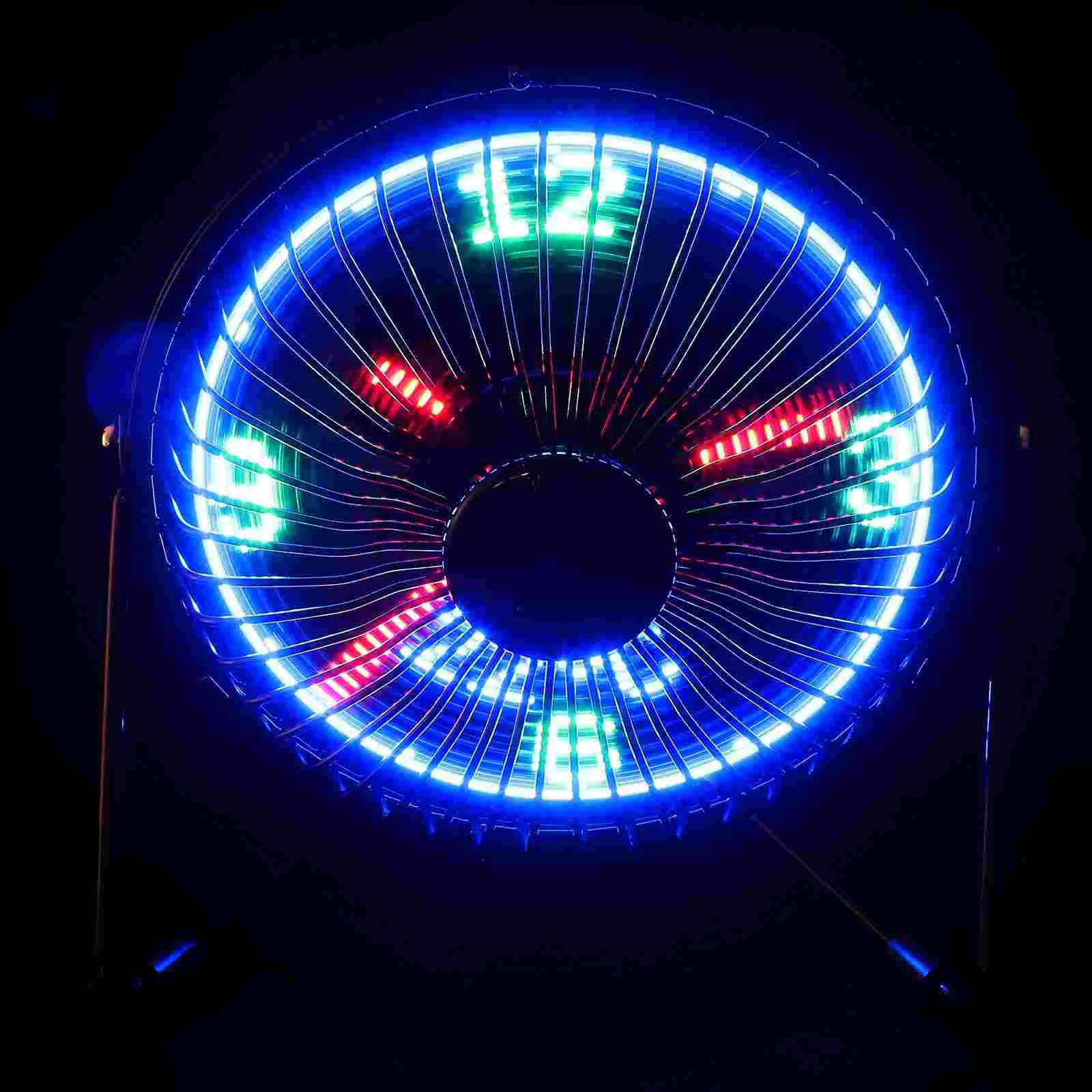 Portable Mini Fan Temperature Display Usb Cooling Fan Led Clock Personal Silent Desktop Computer Peripherals
